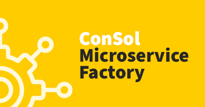 Schriftzug: ConSol Microservice Factory